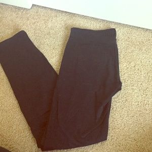 AG Stevie Black Sateen Pants